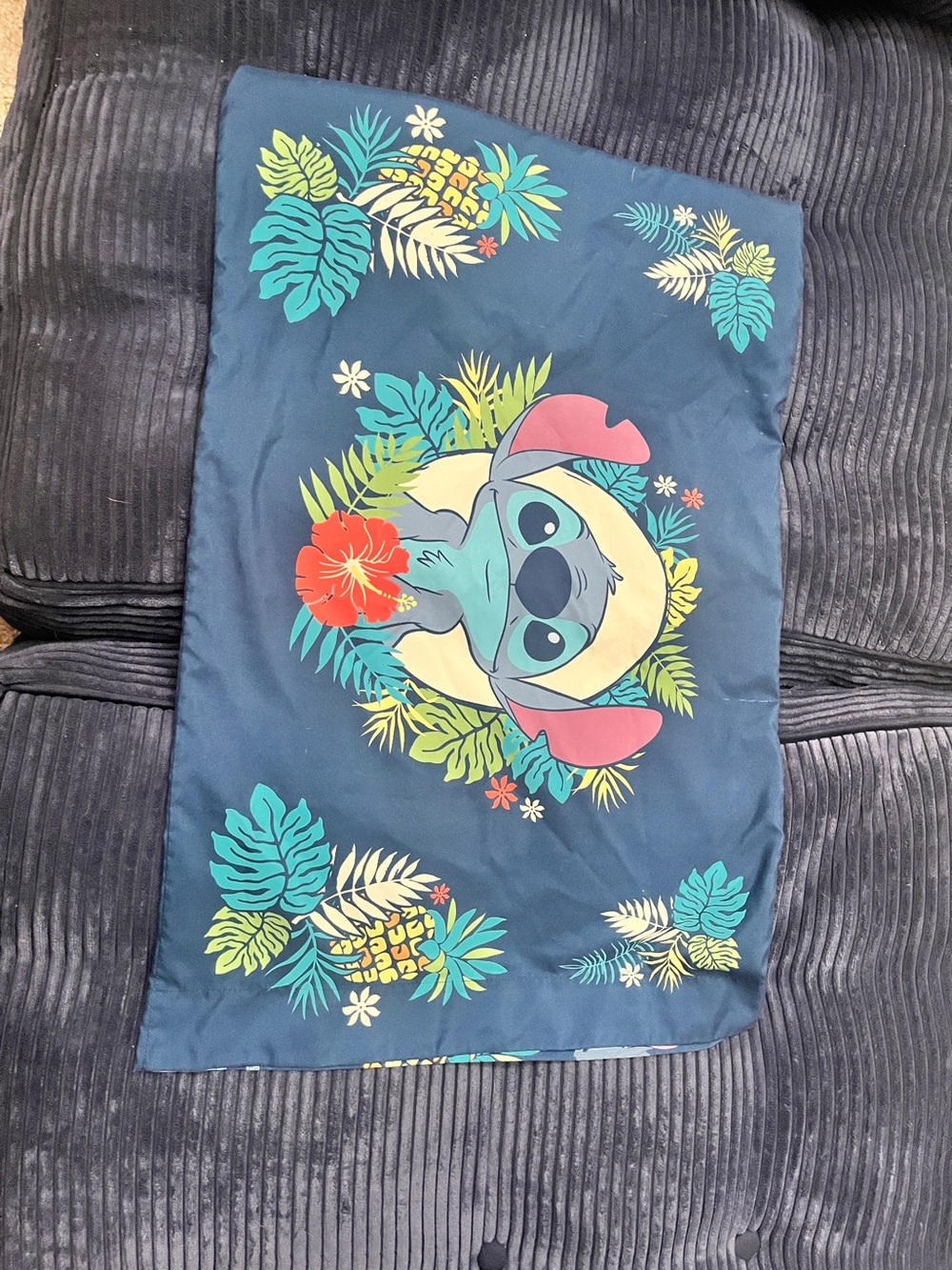 Navy Blue Lilo & Stitch pillow cases
